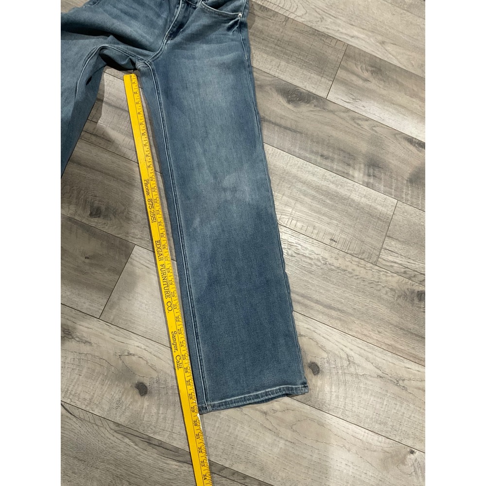 YMI Womens Wide Leg Jeans Medium Wash Stretch Denim Size 5 27 - Picture 8 of 10